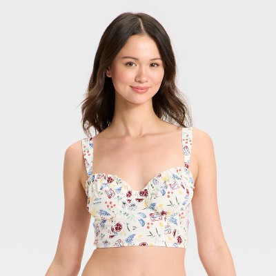 Women's Woven Corset Bra - Colsie™