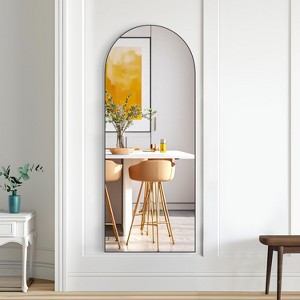 Wooden Right-Angled Arch Full-Length Mirror - 1 of 4