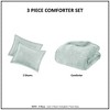 Sapphtopaz 2PCS/3 PCS Crushed Velvet Reversible Comforter Set,Bed Set with 1 Comforter,1/2 Shams,Bedding Set Machine Washable - 2 of 4