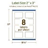 Avery Dissolvable Labels, 2" x 3" Rectangle - 4 of 4