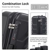 ChicFurnit Luggage 20"/24"/28" Hardside Large Checked Luggage, 3 Pcs ABS Hardside Luggage Sets, TSA Lock, Spinner Wheels, Black, 19.3"*11.4"*29.5" - 3 of 4