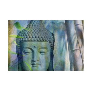 Trademark Fine Art -Cora Niele 'Buddha with Bamboo' Canvas Art - 1 of 4
