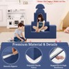 Kids Play Couch, 6Pcs Modular Kids Play Sofa for Playroom Bedroom, Kids Modular Couch Toddler Foam Sofa, Kids Convertible Sofa w/ Removable Cover - 4 of 4