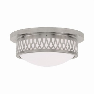 Livex Lighting Westfield 2 - Light Flush Mount in  Brushed Nickel - 1 of 1