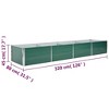 vidaXL Garden Raised Bed Galvanized Steel, Garden Planter for Flowers, Raised Flower Bed, Weather-resistant - 2 of 4