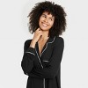 Women's Cloud Knit Notch Collar Long Sleeve NightGown - Auden™ - 3 of 4