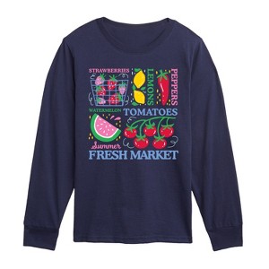 Boys' - Instant Message - Summer Fresh Market Long Sleeve Graphic T-Shirt - 1 of 4