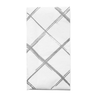 Smarty Had A Party White w/ Silver Diamond Paper Dinner Napkins - 600 pcs