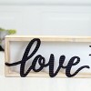 VIP Wood 15.5 in. White Love Lives Here Sign - 3 of 4