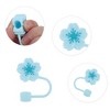 Unique Bargains Begonia Flower Straw Cover Cap 4 Pcs - 3 of 4