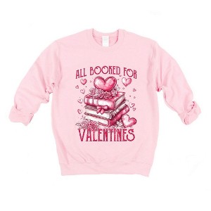 Simply Sage Market Women's Graphic Sweatshirt All Booked For Valentines - 1 of 4
