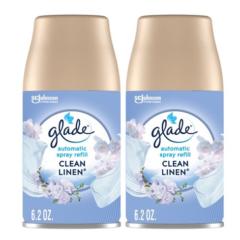 Glade Clean Linen Automatic Spray Refill - 2pk : Target