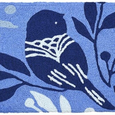 Jellybean Bluest Bluebird Doormat – 20”x30” Indoor/Outdoor – Charming, Washable Mat with Bright Bluebird Design