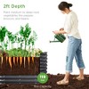 Best Choice Products 4x2x2ft Outdoor Raised Metal Oval Garden Bed, Planter Box for Vegetables, Flowers - Charcoal - 2 of 4