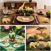 12-Piece Metallic Gold Safari Animal Figures, Plastic Jungle Wild Animal Toys for Baby Shower, Party & Christmas Decoration - 2 of 4