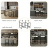 Resenkos Counter Bar Stools, Counter Stool,Set of 2 Faux Leather Upholstered Bar Stools Modern Metal Frame Dining Chairs(Beige) - 4 of 4
