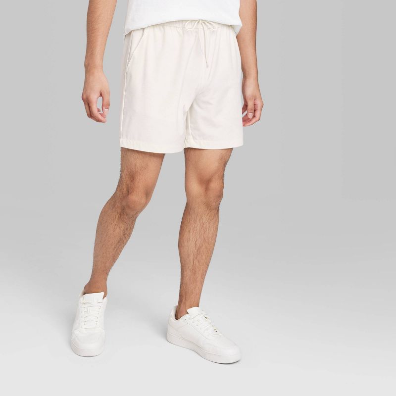 Men's 6" Regular Fit Pull-On Shorts - Original Use™ Cream, 3 of 6