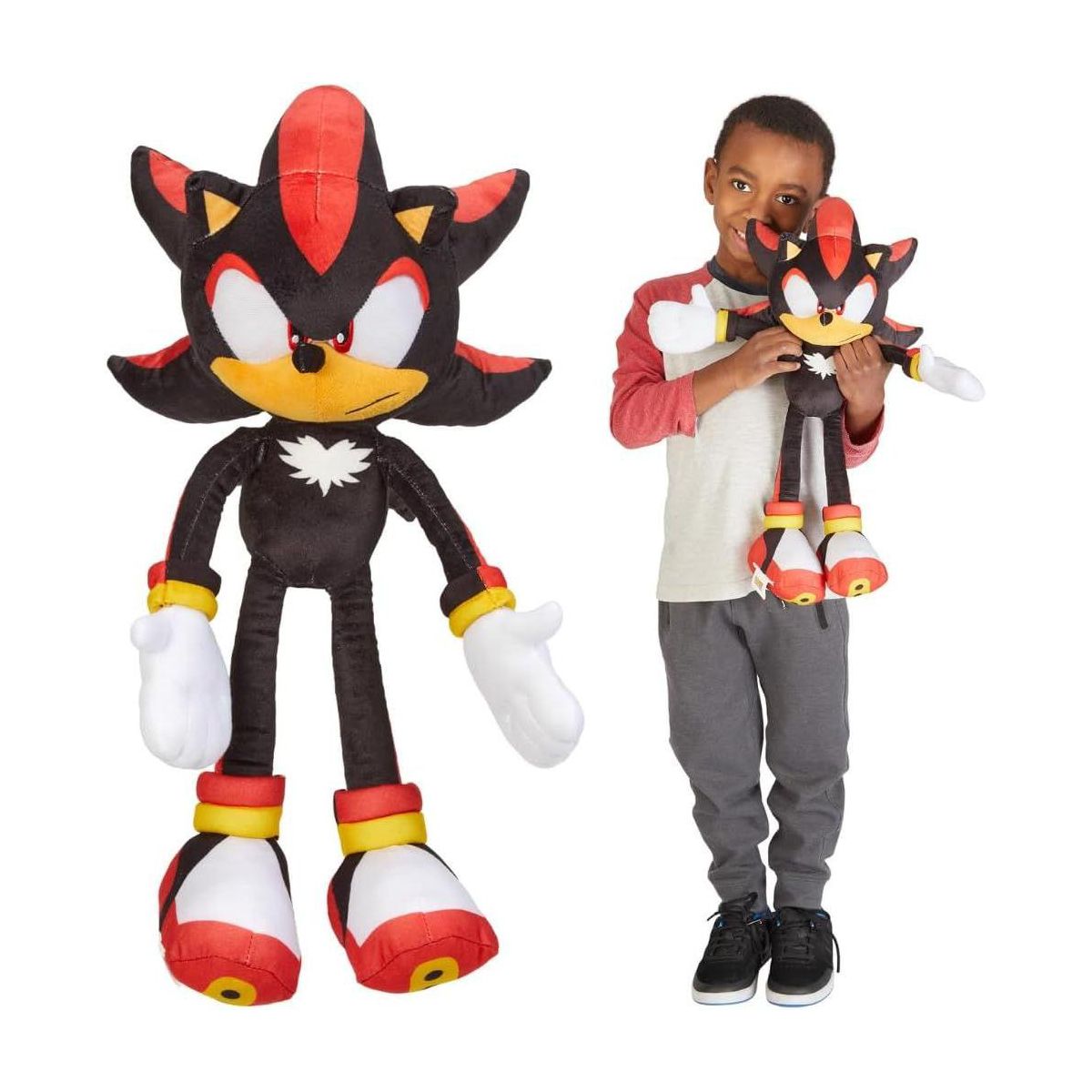Sonic Shadow The Hedgehog Anime Plush Cuddle Pillow Buddy - thumbnail 2