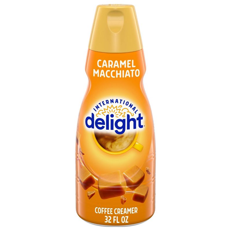 International Delight Caramel Macchiato Coffee Creamer - 1qt  (32 fl oz) Bottle, 1 of 15