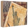 Elanze Designs Patriotic Declaration Flag Collage 8 x 10 Brown Wood Block Sign - 2 of 4