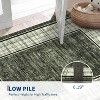 Acekool Checkered Area Rug, Washable Non-Slip Modern Low Pile Soft Rug for Living Room Bedroom Office Dining Room, Neutral Accent - 3 of 4