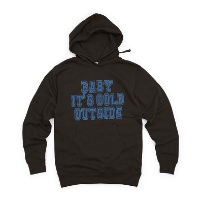Simply Sage Market Women's Graphic Hoodie Distressed Baby It's Cold Outside