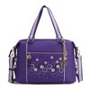 MKF Collection Francis Tote Women's handbag 3-D flowers with Keychain by Mia K - 2 of 4