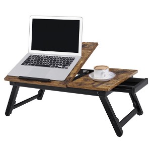 SONGMICS Laptop Desk Breakfast Serving Tray for Bed with Adjustable Tilting Top - 1 of 4