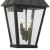 Minka Lavery Modern Outdoor Wall Light Fixture Coal 4-Light 28" Clear Glass Shade for Post Exterior Barn House Porch Yard Patio - 4 of 4