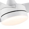BestParts 42 Inch Ceiling Fan with LED Light, 6-speed Quiet DC Motor & Reversible Blades, Modern Flush Mount Indoor Fan, ETL Certified White - 4 of 4