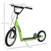 Maggift Kick Scooters Youth Scooter Kick Scooter with Adjustable Handlebar Front and Rear Dual Brakes Inflatable Wheels, Green, 53.3"*22.8"*34.8" - 3 of 4