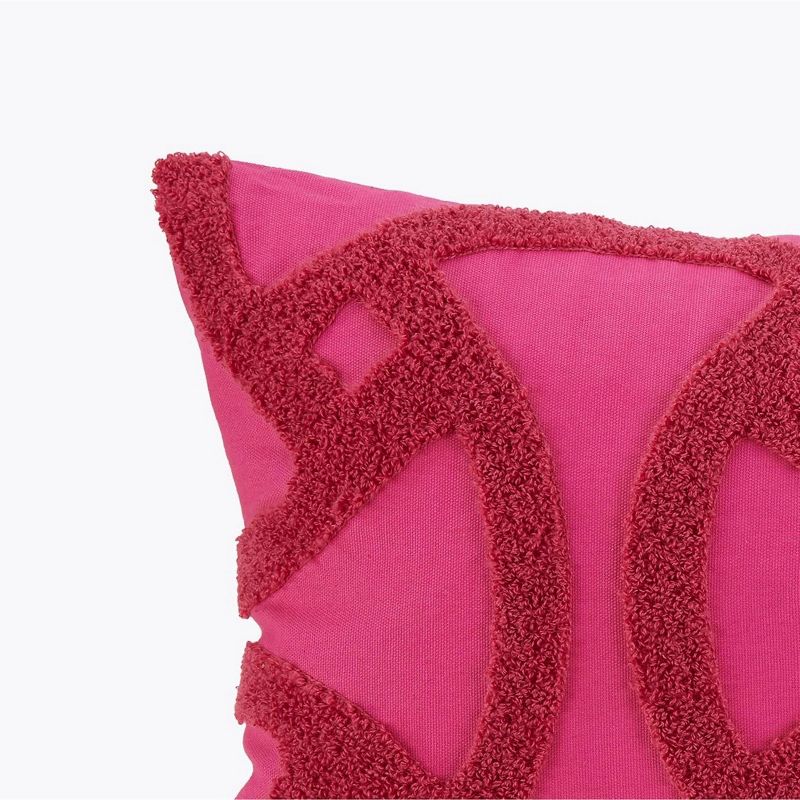 12&#39;&#39;x24&#39;&#39; Tonal Tufted Embroidered Decorative Throw Pillow Dark Pink - Trina Turk, 2 of 5