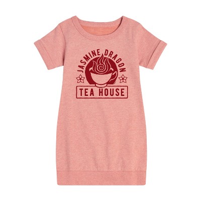 - Avatar: The Last Airbender - Jasmine Dragon Tea Graphic Short Sleeve Fleece Dress