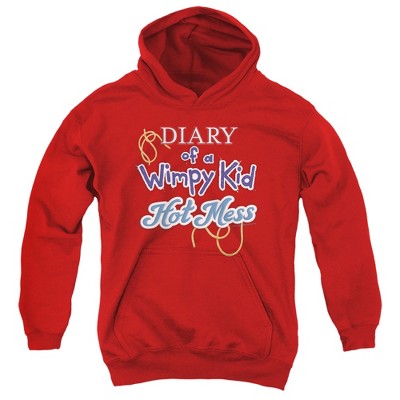 Boys’ Diary Of A Wimpy Kid Hot Mess Logo Hooded Sweatshirt