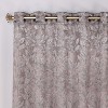 Modern Bohemian Leaves Room Darkening Semi-Blackout Curtains, Set of 2 by Blue Nile Mills - 2 of 4