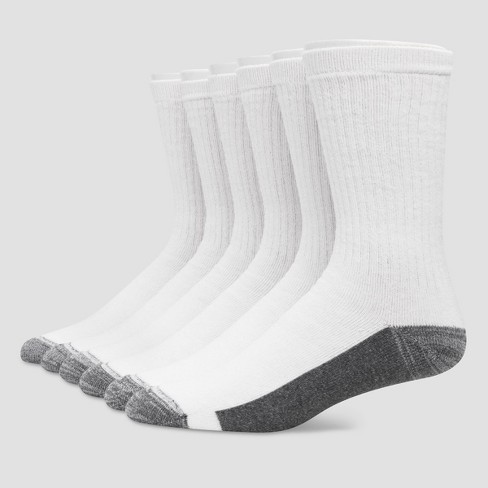 Hanes Premium Men's X-temp Ultra Cushion Crew Socks 6pk - White 6-12 ...
