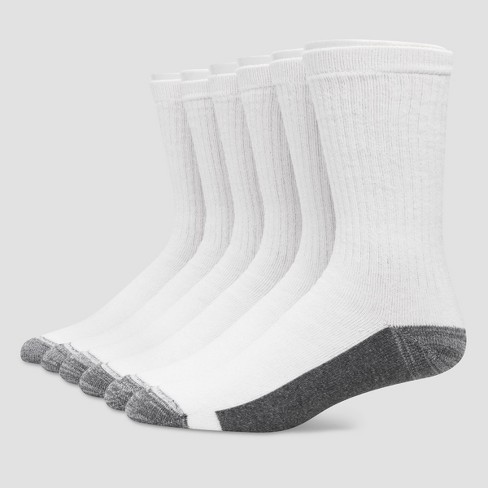 HANES Men's Ultimate X-Temp Ultra Cushion Crew Socks, 6 Pack