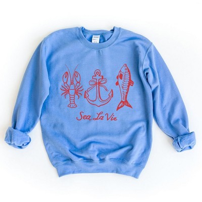 Simply Sage Market Women's Graphic Sweatshirt Sea La Vie 3 Across