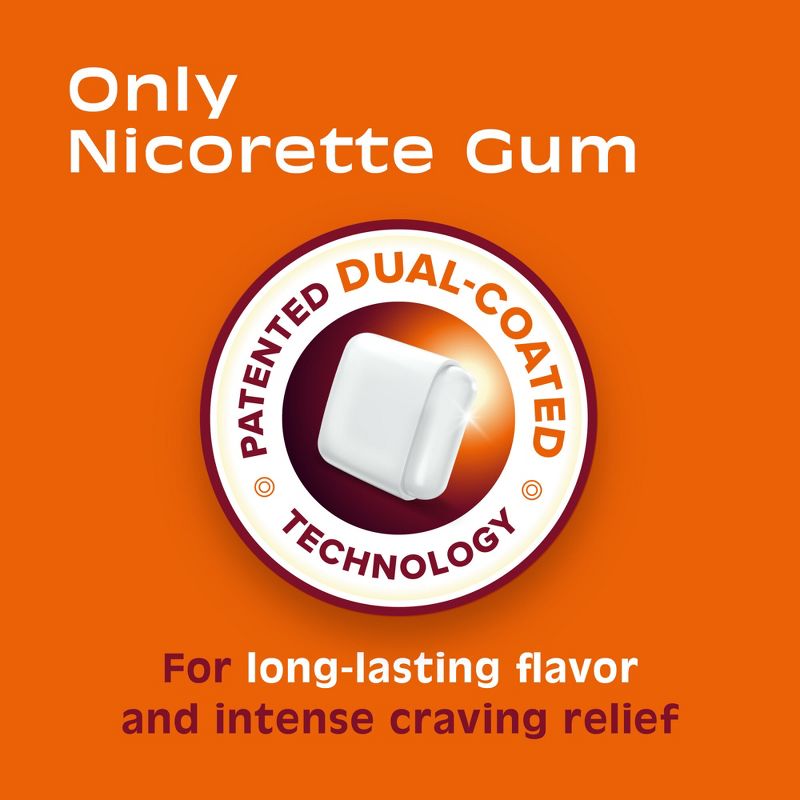 Nicorette 2mg Gum Stop Smoking Aid - Fruit Chill, 5 of 13