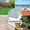 Ingenuity Tuckaway Toddler Tub Converts Shower to Tub - Sage Green - 2 of 4