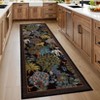 Washable Floral Animal Jungle Rug Non Slip Low Pile Rug Soft Throw Floor Cover Foldable Indoor Carpet for Living Room Bedroom Playroom Nursery - 2 of 4