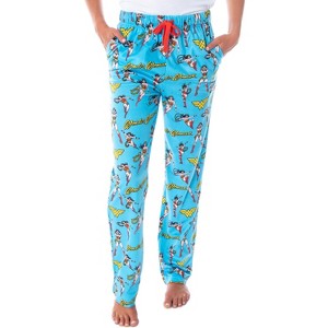 DC Comics Women's Wonder Woman Vintage Allover Pattern Pajama Pants Vintage Wonder Woman - 1 of 4