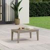 WestinTrends Malibu Low Outdoor HDPE Patio Rectangle Coffee Table - 2 of 4