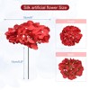 Unique Bargains Wedding Centerpieces Decoration Silk Artificial Hydrangea Flowers - 2 of 4