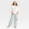 Women's Country Music Teddy Bear Graphic Sweatshirt - White - 3 of 3