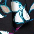 black leaf floral