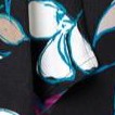black leaf floral