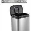 50L/13Gal Heavy Duty Hands-Free Stainless Steel Kitchen Trash Can, with Soft Close Lid & Inner Liner, Fingerprint-Resistant - 3 of 4