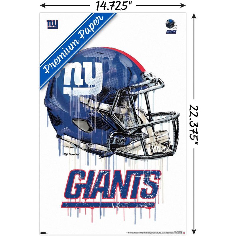 Trends International NFL New York Giants - Drip Helmet 20 Unframed Wall Poster Prints, 3 of 7