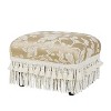NicBex Accent Footstool Ottoman,Floral Jacquard Bench for Living Room,Bedroom,Entryway,Office - 2 of 4
